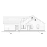 Traditional House Plan Rear Elevation - Lodell Country Home 130D-0367 - Shop House Plans and More