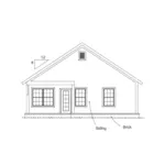 Southern House Plan Rear Elevation - Plum Garden Ranch Home 130D-0377 - Shop House Plans and More