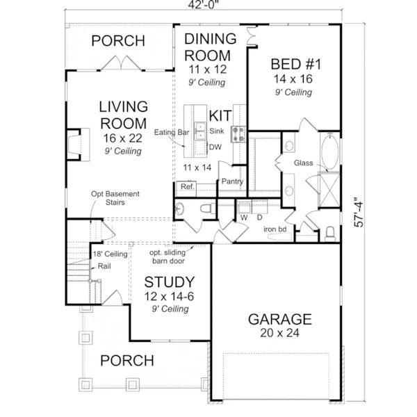 Traditional House Plan First Floor - Wallace Mill Two-Story Home 130D-0379 - Shop House Plans and More