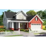 Traditional House Plan Front of Home - Wallace Mill Two-Story Home 130D-0379 - Shop House Plans and More