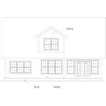 Traditional House Plan Rear Elevation - Wallace Mill Two-Story Home 130D-0379 - Shop House Plans and More