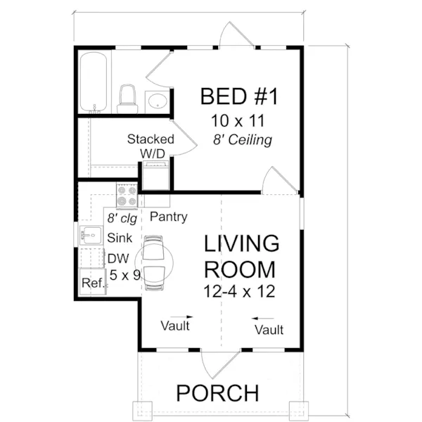 Traditional House Plan First Floor - Overbrook Lane Cottage Home 130D-0380 - Shop House Plans and More