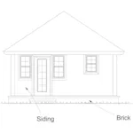 Traditional House Plan Rear Elevation - Overbrook Lane Cottage Home 130D-0380 - Shop House Plans and More