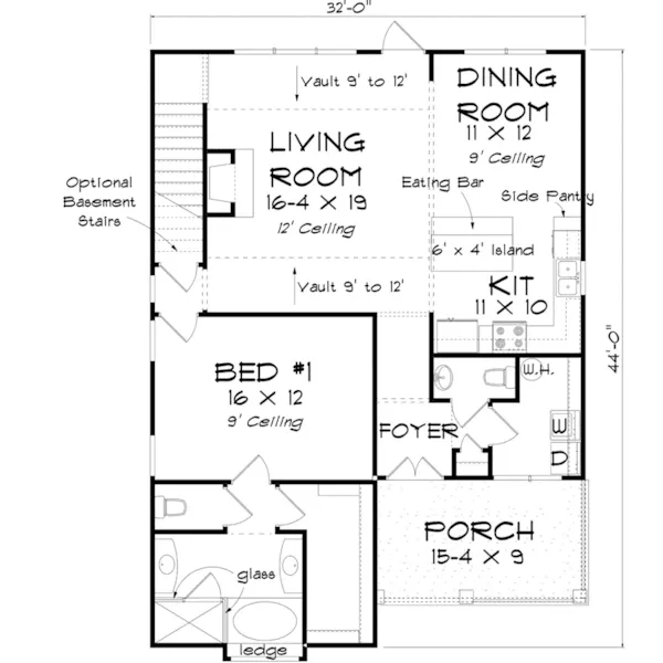 Traditional House Plan First Floor - Merrimac Country Home 130D-0388 - Shop House Plans and More