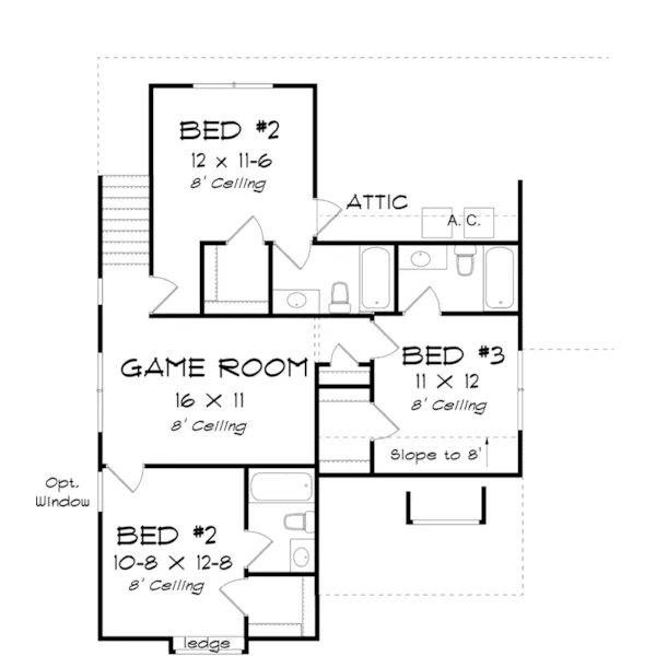 Country House Plan Second Floor - Pin Grove Farmhouse 130D-0389 - Shop House Plans and More