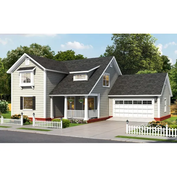 Country House Plan Front of Home - Pin Grove Farmhouse 130D-0389 - Shop House Plans and More