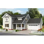 Country House Plan Front of Home - Pin Grove Farmhouse 130D-0389 - Shop House Plans and More