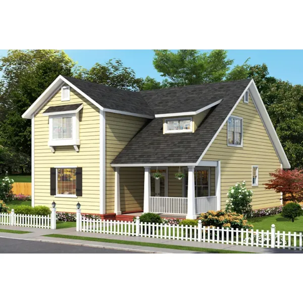 Cabin & Cottage House Plan Front of Home - Pratt Mill Country Home 130D-0390 - Shop House Plans and More