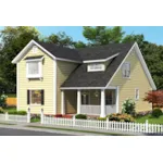 Cabin & Cottage House Plan Front of Home - Pratt Mill Country Home 130D-0390 - Shop House Plans and More