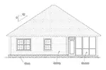 Cabin & Cottage House Plan Rear Elevation - Payton Lane Bungalow 130D-0394 - Shop House Plans and More