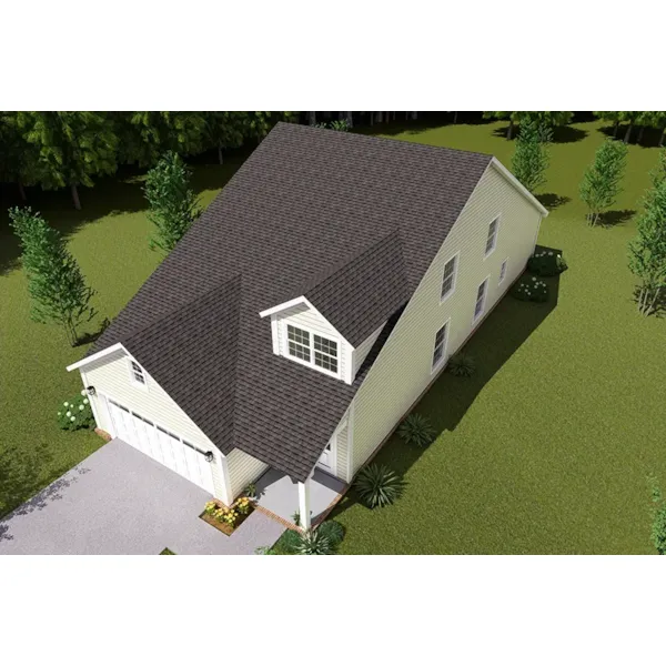 Traditional House Plan Aerial View Photo 01 - 130D-0409 | House Plans and More