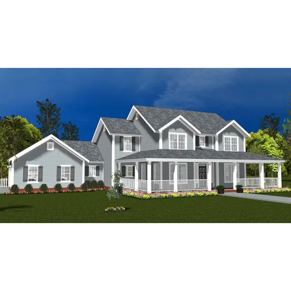 Farmhouse Plan Front Image - 130D-0413 | House Plans and More