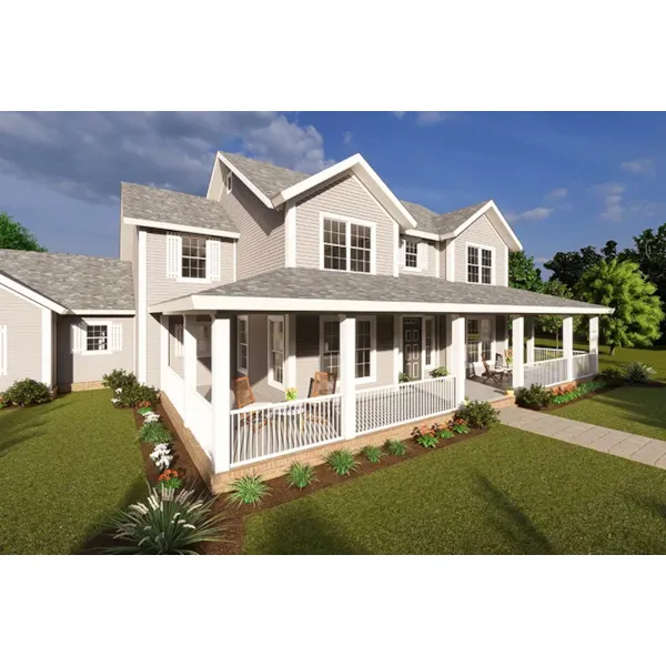 Farmhouse Plan Front Porch Photo - 130D-0413 | House Plans and More