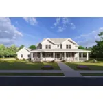 Farmhouse Plan Front of Home - 130D-0413 | House Plans and More