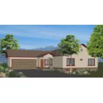 Ranch House Plan Front of House 131D-0001