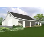 Building Plans Front of House 133D-6001