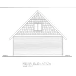 Building Plans Rear Elevation -  133D-6002 | House Plans and More