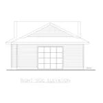 Building Plans Right Elevation -  133D-6005 | House Plans and More