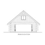 Building Plans Rear Elevation -  133D-6006 | House Plans and More