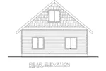 Building Plans Rear Elevation -  133D-6008 | House Plans and More