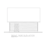 Building Plans Right Elevation -  133D-6008 | House Plans and More