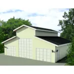 Building Plans Front of House 133D-6011