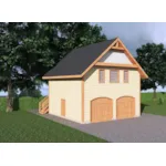 Building Plans Front of House 133D-6013