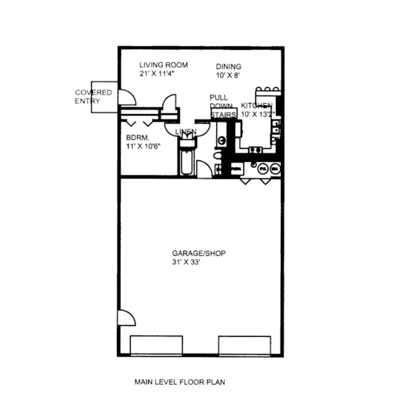 Traditional Project Plan First Floor 133D-7501