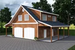 Building Plans Front of Home -  133D-7507 | House Plans and More