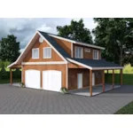 Building Plans Front of House 133D-7507