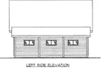 Building Plans Left Elevation -  133D-7507 | House Plans and More
