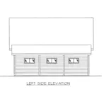 Building Plans Left Elevation -  133D-7507 | House Plans and More