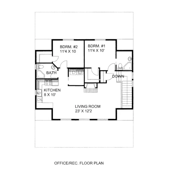 Country Project Plan Second Floor 133D-7509