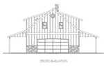 Building Plans Front Elevation -  133D-7509 | House Plans and More