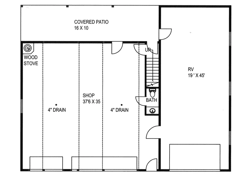Rustic Project Plan First Floor 133D-7511