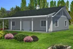 Building Plans Front Photo 02 - Monty Workshop & Fishing Room 133D-7512 | House Plans and More