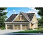 Arts & Crafts House Plan Front of House 136D-6010