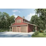 Building Plans Front of House 136D-7501