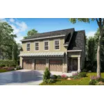 Building Plans Front of House 136D-7504