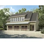 Building Plans Front of House 136D-7506