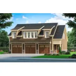 Building Plans Front of House 136D-7507