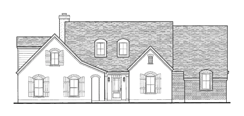 Country House Plan Front Elevation - Olivercrest European Home 137D-0001 - Shop House Plans and More