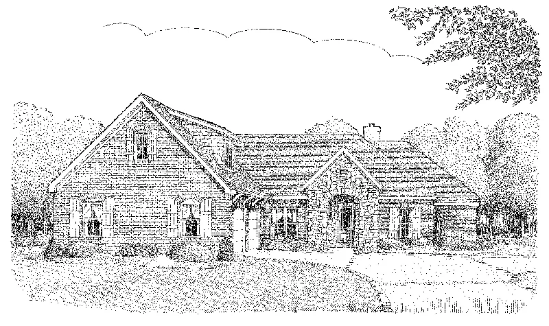 Country French House Plan Front of Home - Patten Ranch Home 137D-0003 - Shop House Plans and More