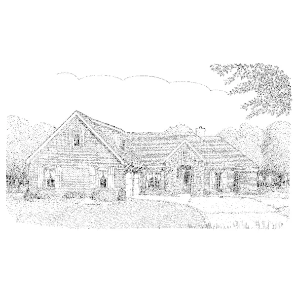 Country French House Plan Front of Home - Patten Ranch Home 137D-0003 - Shop House Plans and More