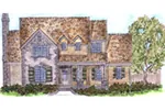 European House Plan Front of House 137D-0004