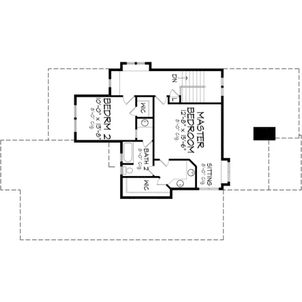 Country House Plan Second Floor - Ozark Oaks Craftsman Home 137D-0005 - Shop House Plans and More