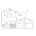 Country House Plan Front of House 137D-0005