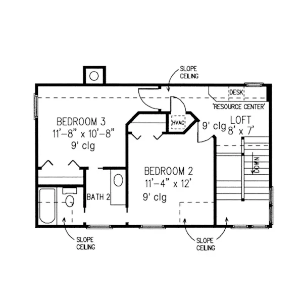 Country House Plan Second Floor - Pattyanna Country Home 137D-0007 - Shop House Plans and More