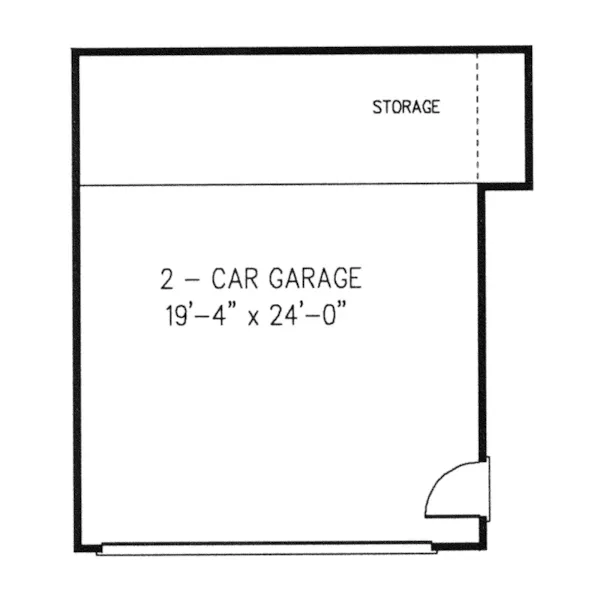 Country House Plan Garage Floor Plan - Pattyanna Country Home 137D-0007 - Shop House Plans and More