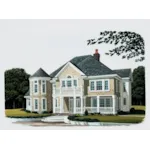 Country House Plan Front of House 137D-0009